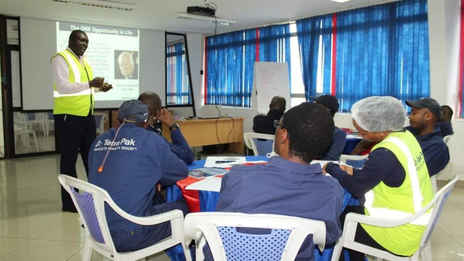 Corporate training session in progress